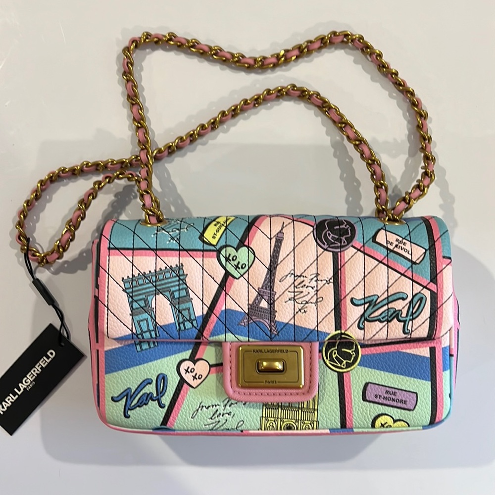 NWT Karl Lagerfeld Aguness Shoulder Bag